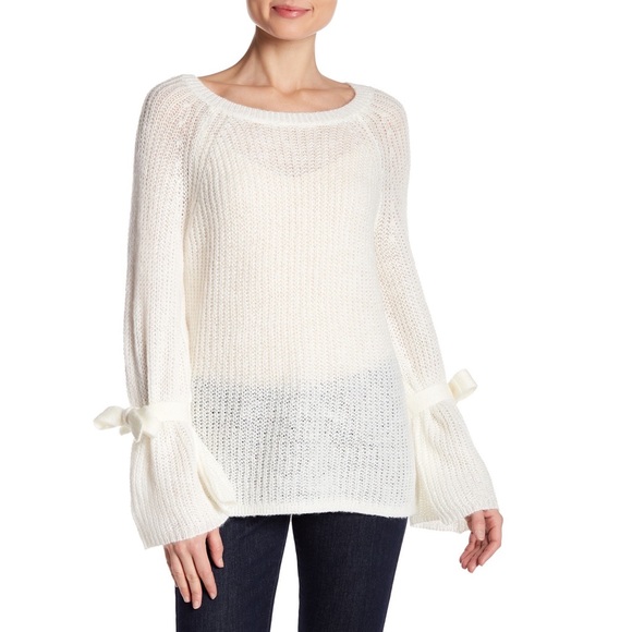 NAADAM Sweaters - FINAL SALE PROJECT NAADAM Open Knit Bell Sleeve